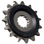 JT JTF520.17RB Pignon silencieux 17 dents pas 525 caoutchouté - Diam.Int. 21.7/25