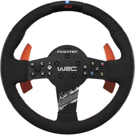 FANATEC CSL Elite Volant de Course WRC Xbox Rallye Sim sous Licence Officielle – Alcantara Prise