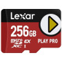 Lexar - Carte PLAY PRO microSDXC Express - Carte mémoire - 256GB - Vitesse de lecture jusqu'a 900Mo/s