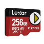 Lexar - Carte PLAY PRO microSDXC Express - Carte mémoire - 256GB - Vitesse de lecture jusqu'a 900Mo/s