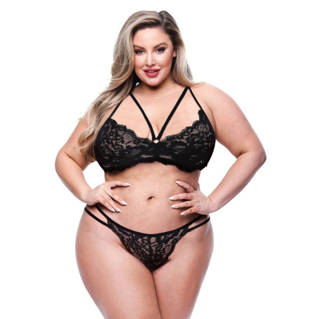 Ensemble de Lingerie Baci Lingerie Noir (Queen size)