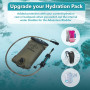Puribag Adventure Vessie : poche d'hydratation de 2 litres avec filtre – Poche à eau de rechange compatible avec d'autres systèm
