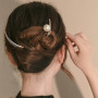 Inilbran Boho Croissant de Lune Barrette à Cheveux Barrette à Cheveux Vintage Perle Lune Épingle à Cheveux Français Perle Barret