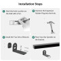 HomeMount Support mural universel pour barre de son – Support réglable pour barre de son pour la plupart des barres de son TV