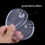 Angzhili Tongs auto-adhésives en silicone souple transparent pour protéger les orteils, coussinets d'avant-pied, semelles antidé
