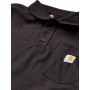 Carhartt Contractor’S Work Pocket Polo Chemise, Black, XS Homme