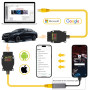 GODIAG Ethernet ENET Câble OBD2 Rj45 pour BMW Série F Codage Diagnostic Programmer Câble pour véhicules avec Prise en Charge du