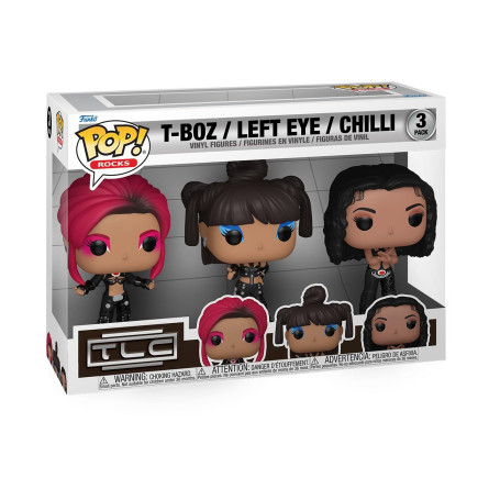 Funko Pop! Rocks: TLC - Lisa Left Eye Lopes - Scrubs 3PK - Figurine en Vinyle à Collectionner - Idée de Cadeau - Produits Offici