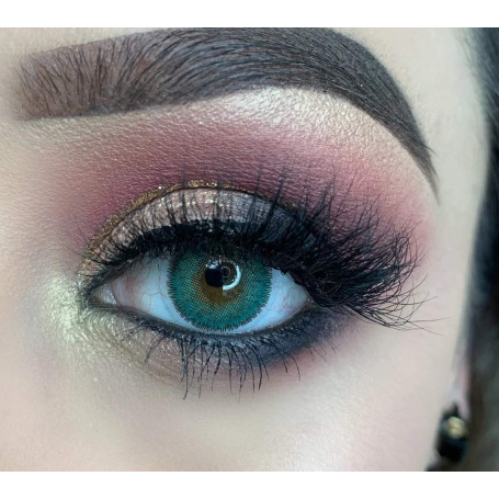 FreshTone Lentilles De Contact De Couleur Marine 3 Ton Kit De Rangement Boitier Pince et applicateur Offert 12 Mois sans correct