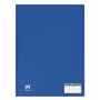Oxford Protège-Documents Memphis A4 60 vues / 30 pochettes Couverture Polypro Bleu