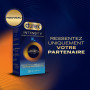Durex Intensity - 40 preservatifs Homme XL Sans Latex Ultra Fins Ultra Lubrifiés - Plus de Chaleur Corporelle Partagée* - Taille