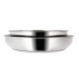 Sitram 713517 Set de 5 pièces ARPEGE INOX : 2 poêles Ø24-28 revêtues, 2 casseroles Ø16-18 cm, 1 poignée Amovible