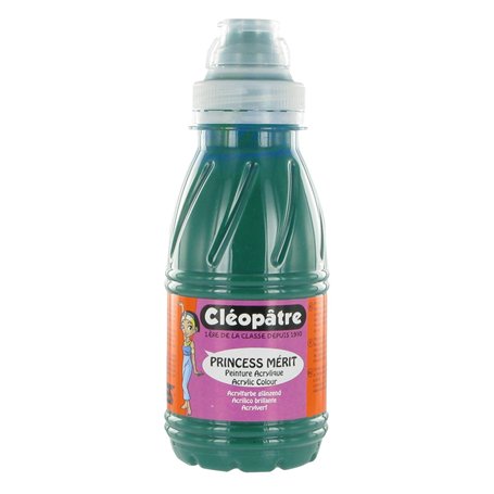 Cléopâtre - PAM250-16 - Peinture Acrylique Princess Merit - Vert émeraude - Flacon 250 ml