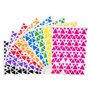 CLEOPATRE – Gommettes Autocollantes Triangles – 8 couleurs – Paquet de 8 feuilles (1024 stickers)