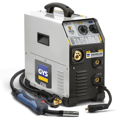 GYS - EASYMIG 140 - Poste à souder - Inverter - MIG/MAG - Ø0.6/0.8/0.9 mm - 230V - Livré avec pince de masse