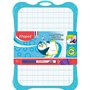 MAPED Ardoise effaçable Blanche Unie/Quad 20x28cm avec accessoires