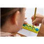 Maped – Crayons d’apprentissage surface anti-dérapante pack X12 – Crayons texturés motifs serpent – crayons extrudés embout coup