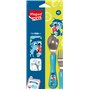 Maped - Couverts Enfant avec Étui Raton Laveur - Cuillère et Fourchette Ergonomiques - Prise en Main Facile - Passe au Lave-Vais