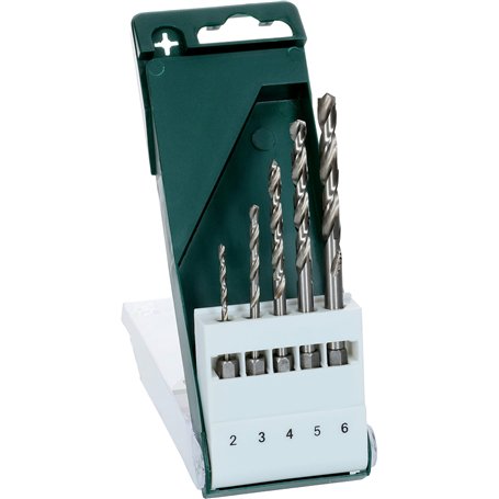 Bosch Accessories 2609255127 Jeu de 5 forets à métaux HSS-G à queue 6 pans