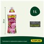 Algoflash Engrais Géraniums Liquide, Utilisable en Agriculture Biologique, Bouchon Doseur Inclus - 1L