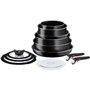 Ensemble de poêles Tefal Ingenio Easy Cook Clean 13 Pièces Noir Aluminium