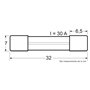 Restagraf Fusible Verre en Sachet, 30A, 7mm x 32mm