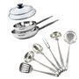Fackelmann 9440250 Set poêles 20 et 24 cm en inox 18/8