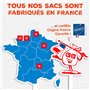 alfapac- 20 sacs-poubelle 30L à lien large ultra-resistant - fabriqués en France - bi-matière recyclée & végétale, Noir