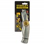 STANLEY 0-10-819 Couteau À Lame Rétractable - Gamme FATMAX - Corps Aluminium - Chariot Magnétique - Zone De Frappe - Stockage In