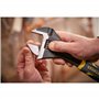 Stanley FatMax FMHT13125-0 Clé à molette réglable 6" bi-matière avec ouverture rapide, mesures métriques et en pouces, trou de s