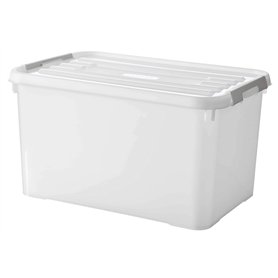 CURVER Boîte de Rangement Handy Plus 65L - Boîte de Rangement Multifonction 100% Recyclé - Pour Chambre, Bureau, Garage, Cabanon CURVER Boîte de Rangement Handy Plus 65L - Boîte de Rangement Multifonction 100% Recyclé - Pour Chambre