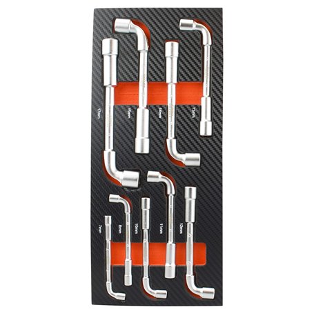 Fischer Darex - Module mousse 9 clés à pipe pour servante atelier