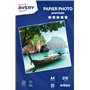 AVERY - 25 feuilles de papier photo 270g/m² brillant. Format A4. Impression jet d'encre.