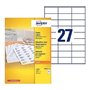 AVERY - Boite de 2700 étiquettes autocollantes multi-usages