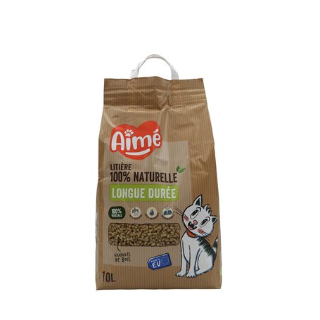 Aimé - Litière pour Chat 10L - Ultra Absorbante