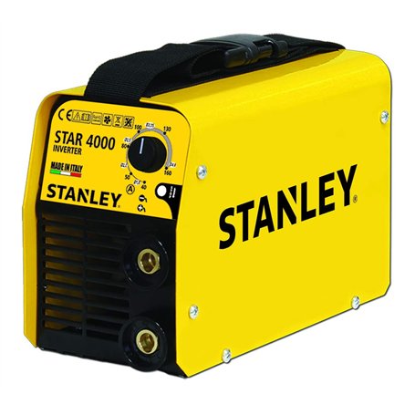 Stanley 460963 Star 4000 Kit Poste à souder Inverter MMA Electrodes 160A Max avec cagoule LCD