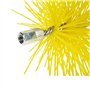 RUECAB - Hérisson de ramonage, brosse ramonage - Avec anneau de filetage femelle standard de M12mm - Poils synthétiques - Convie