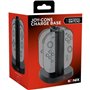 Station de rechargement - KONIX - 2 paires de manettes Joy-Con - Indicateur de charge LED - Connexion USB-A - Noir