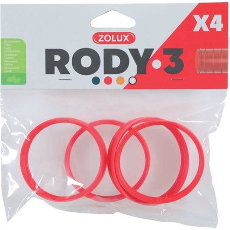 Connecteurs pour cage rongeur Rody3 - ZOLUX - Roylounge - Grenadine - 4 pieces
