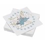 20 serviettes en ouate 33x33cm 3plis Merry Christmas