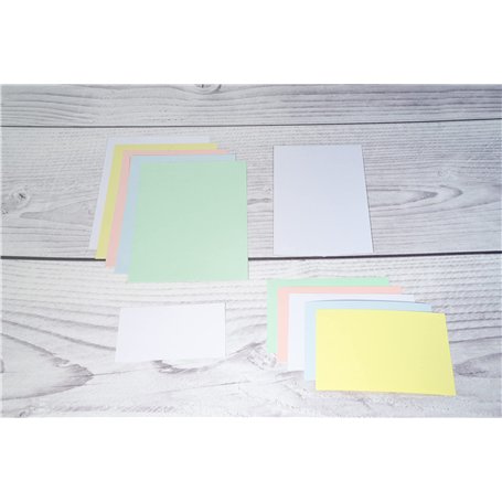 Exacompta - Réf. 3308B - Paquet de 100 fiches bristol unies non perforées - sous film - compatibles avec imprimante jet d'encre
