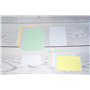 Exacompta - Réf. 3308B - Paquet de 100 fiches bristol unies non perforées - sous film - compatibles avec imprimante jet d'encre,