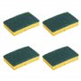 Spontex - Gratte-Eponge Eclats Minéraux - Vaisselle Grattantes Vertes Avec Minéraux De Silice - 1 X 4 Ã‰ponges