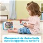 VTech - Magi TV des Découvertes - Télé Bébé Musicale avec Télécommande Bébé Jouet Interactif, Effets Lumineux - Jouet Parlant Bi