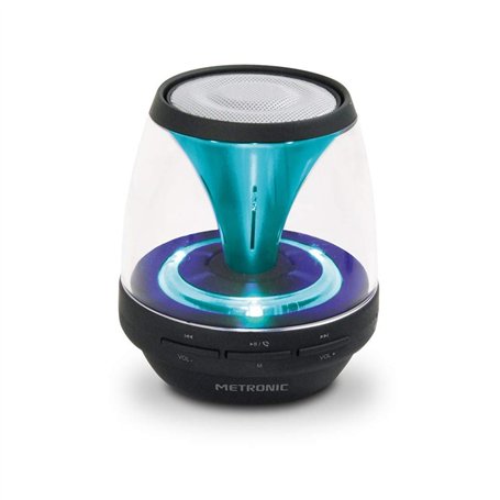 Metronic 477072 Enceinte Bluetooth sans fil Spark/Avec effets lumineux/Noir