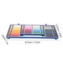 64pcs kit de fil à coudre avec 32 fils de couture colorés et boîte de rangement en plastique pour outils de couture de bureau à