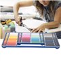 64pcs kit de fil à coudre avec 32 fils de couture colorés et boîte de rangement en plastique pour outils de couture de bureau à
