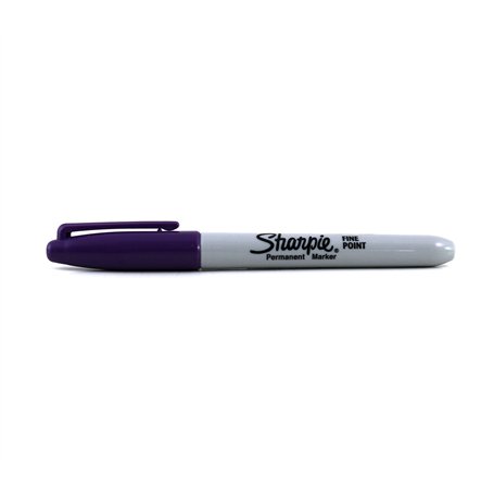 SHARPIE Fine Point Marqueur permanent Violet Pointe fine Multicolore Fin Métal Papier Plastique