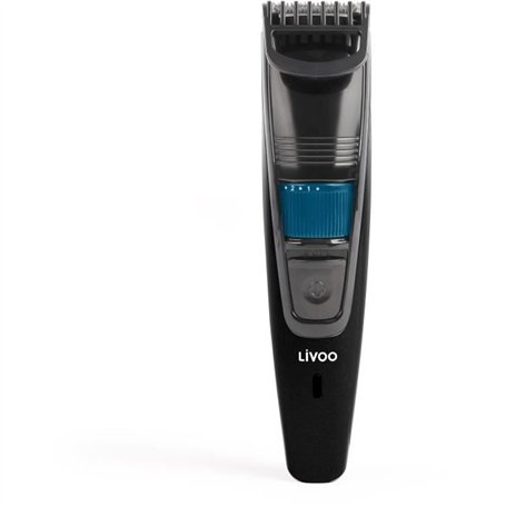 Tondeuse a barbe rechargeable - LIVOO - DOS186 - 5 W - 90 min - Jusqu'a 10 mm - 20 longueurs - Noir / Bleu