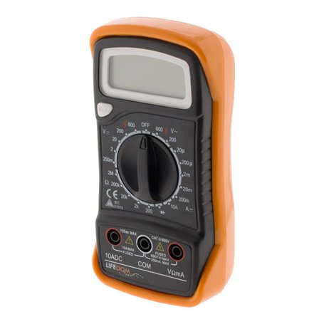 Zenitech 161072 Multimètre Multimètre antichoc 600V de CAT III Orange (noir)